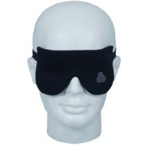 Schwarze chlafmaske aus Bio-Baumwolle