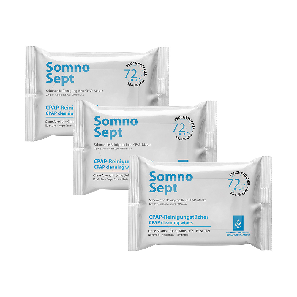 SomnoSept CPAP cleaning wipes multipacks