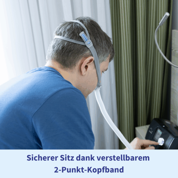 ResMed AirFit P10 CPAP-Nasenpolstermaske getragen 06
