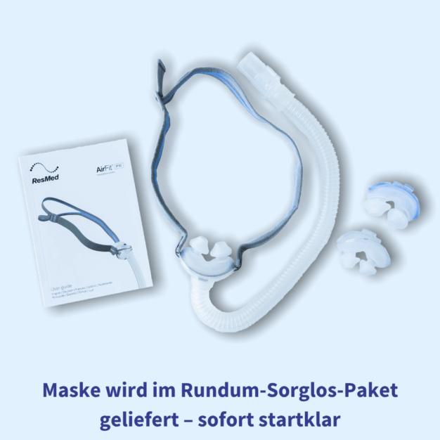 ResMed AirFit P10 CPAP-Nasenpolstermaske getragen 07