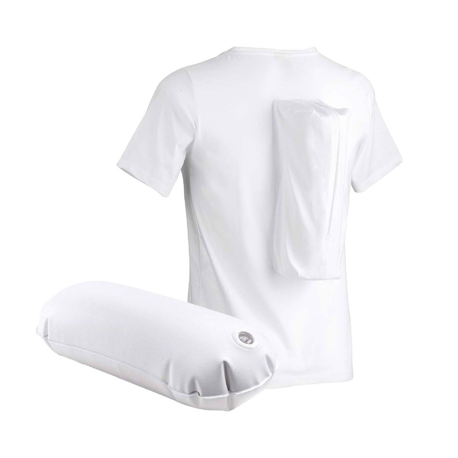 somnipax shirt Comfort (with inflatable air cushion) – stop back sleeping, sleep apnea vest, sleep position trainer, anti snore backpack
