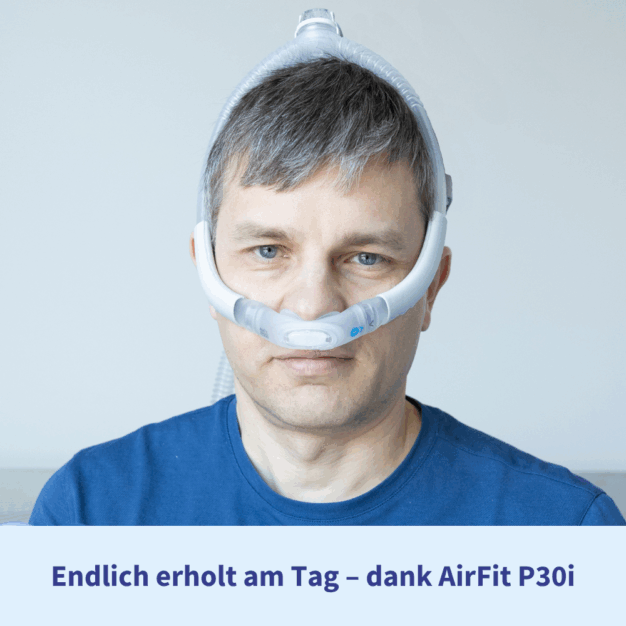 ResMed AirFit P30i Nasenpolstermaske Frontansicht nah