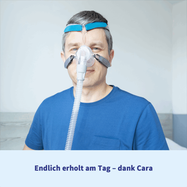 Loewenstein Cara Nasal Maske Kopfbaenderung von hinten