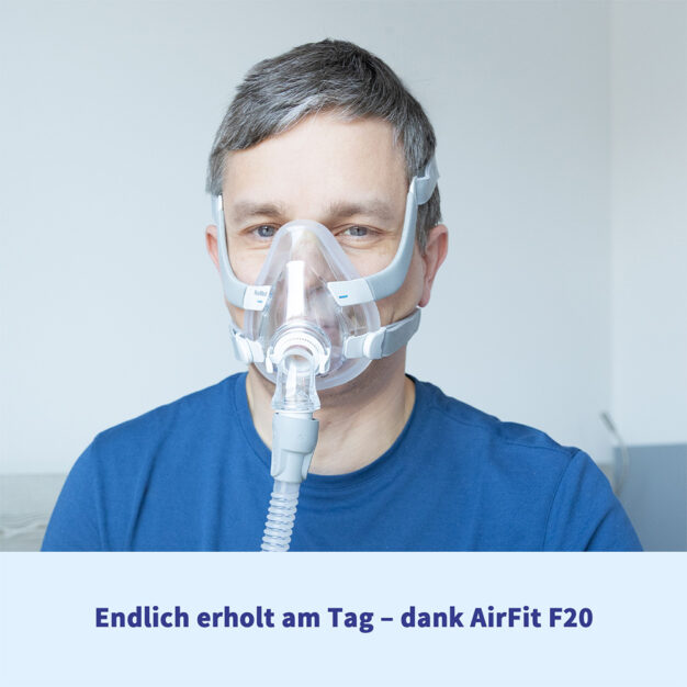 ResMed AirFit F20 CPAP Full Face Maske Frontansicht