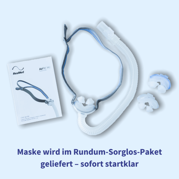 ResMed AirFit P10 CPAP-Nasenpolstermaske getragen 07