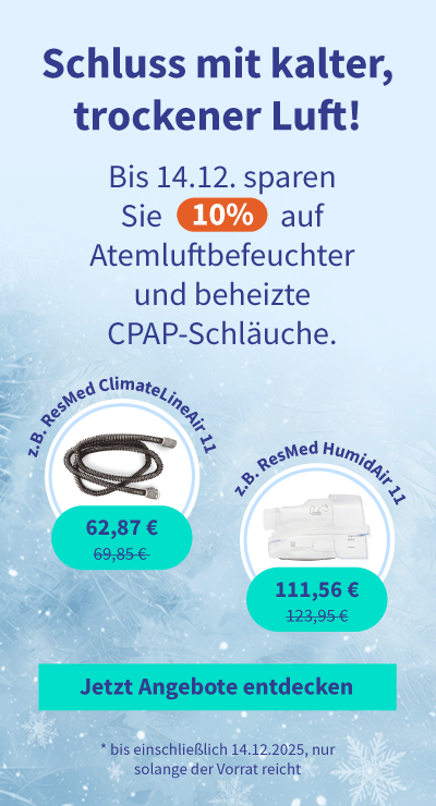 Rabatt auf Atemluftbefeuchter und beheizte CPAP-Schläuche 05
