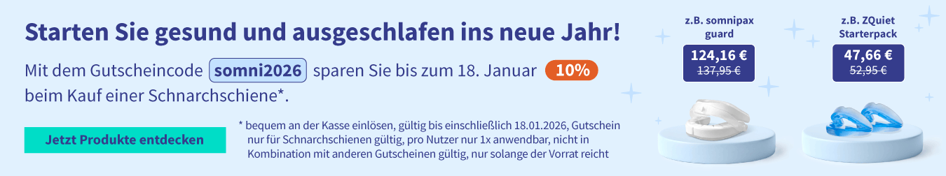 Rabatt beim Kauf einer Schnarchschiene 01