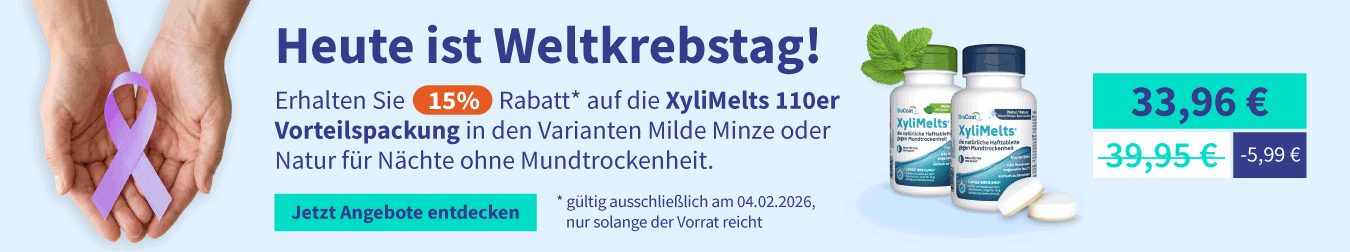 Rabatt beim auf die XyliMelts 110er Vorteilspackung in den Varianten Milde Minze oder Natur 05