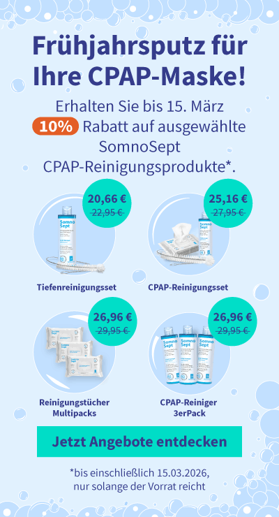 Rabatt auf ausgewählte SomnoSept CPAP-Reinigungsprodukte 05