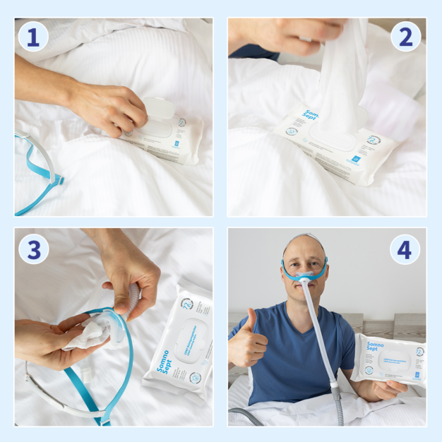 SomnoSept CPAP-Reinigungstücher Multipacks 09