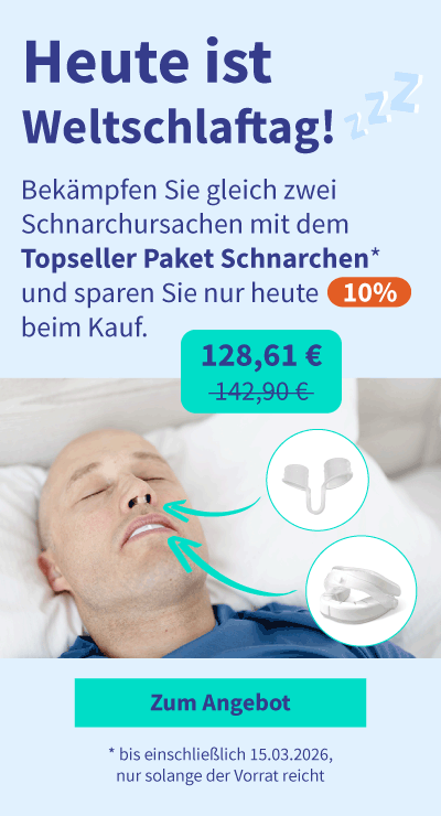 Rabatt auf dem Topseller Paket Schnarchen 05