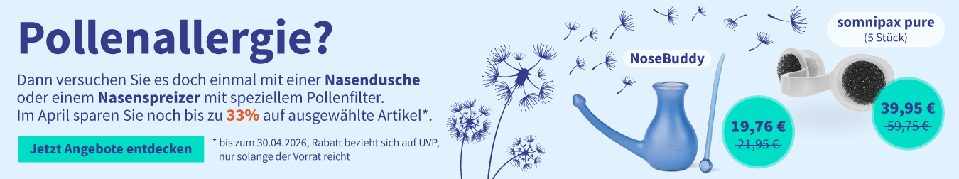 Rabatt auf Nasendusche oder einem Nasenspreizer 01