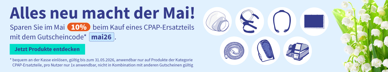 Rabatt auf Ersatzteile für CPAP-Geräte 01