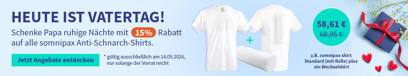Rabatt auf alle somnipax Anti-Schnarch-Shirts 01