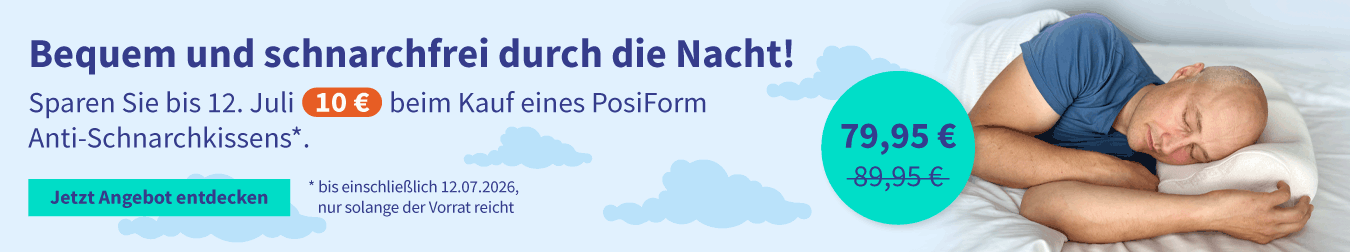 Rabatt auf PosiForm Anti-Schnarchkissen 01