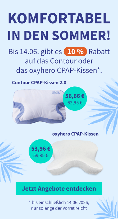 Rabatt auf das Contour oder oxyhero CPAP-Kissen 05