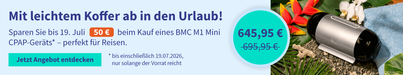 Rabatt auf das BMC M1 Mini CPAP-Gerät 05