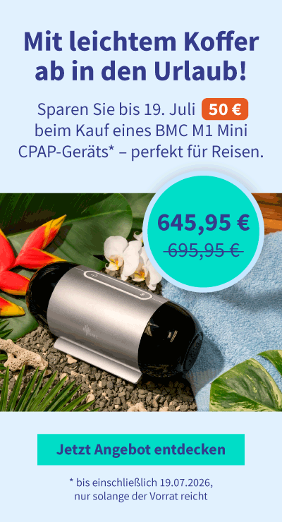 Rabatt auf das BMC M1 Mini CPAP-Gerät 01