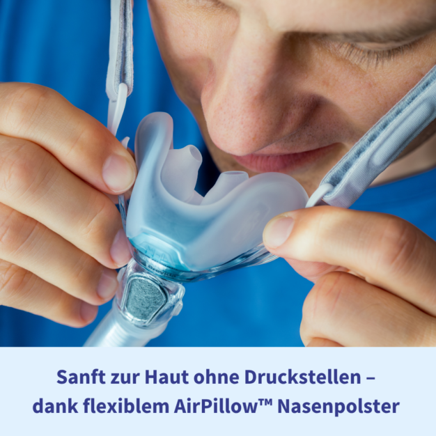 Fisher & Paykel Brevida Nasalkissenmaske Nahaufnahme Nasenkissen