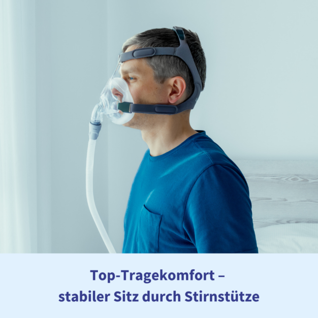 Fisher & Paykel Simplus CPAP-Full-Face-Maske Frontansicht