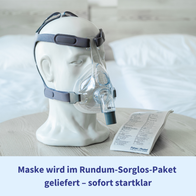 Fisher & Paykel Simplus CPAP-Full-Face-Maske Frontansicht