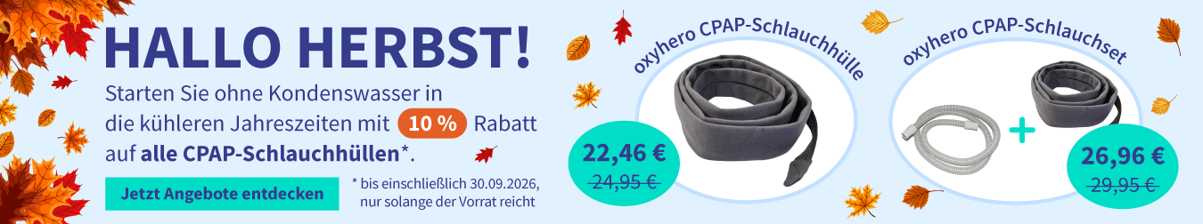 Rabatt auf alle CPAP-Schlauchhüllen 01